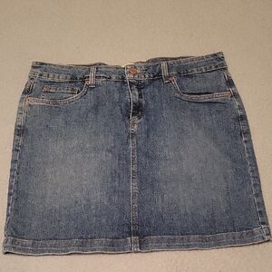 G.H. Bass & Co. Blue Casual Mini Pencil Skirt